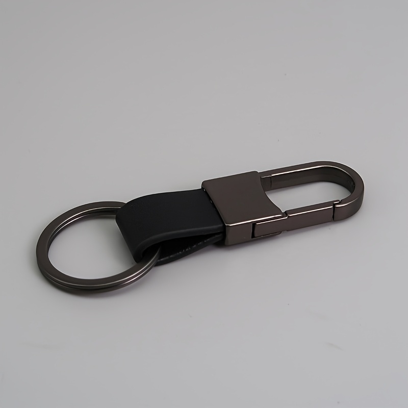 Image of 1pc Of Pu Car Keychain, A Creatively Easy Alloy Keyring Accessory For Men And Women, Perfect For Bags