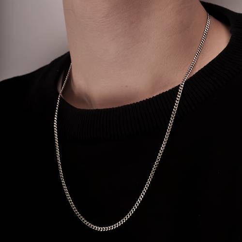 elegant minimalist iron necklace for men sleek durable build casual or formal occasions everyday necklace minimalist necklace durable necklace