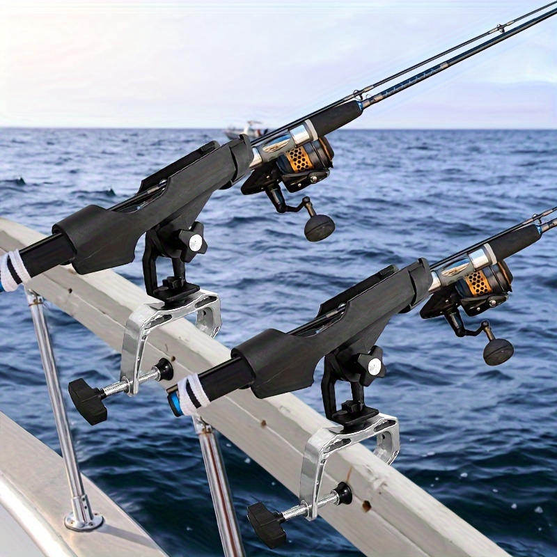 Dock Fishing Pole Hangers Boat Fishing Rod Holder Clamp Rod Holder