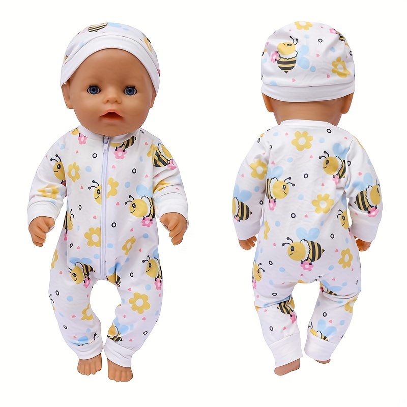 Set De 4 Conjuntos De Ropa Otoño-Invierno Para Muñecas De 17 Cm – Vestidos, Overoles, Sombreros Y Lazo, Accesorios Kawaii Para Disfrazar Y Exponer