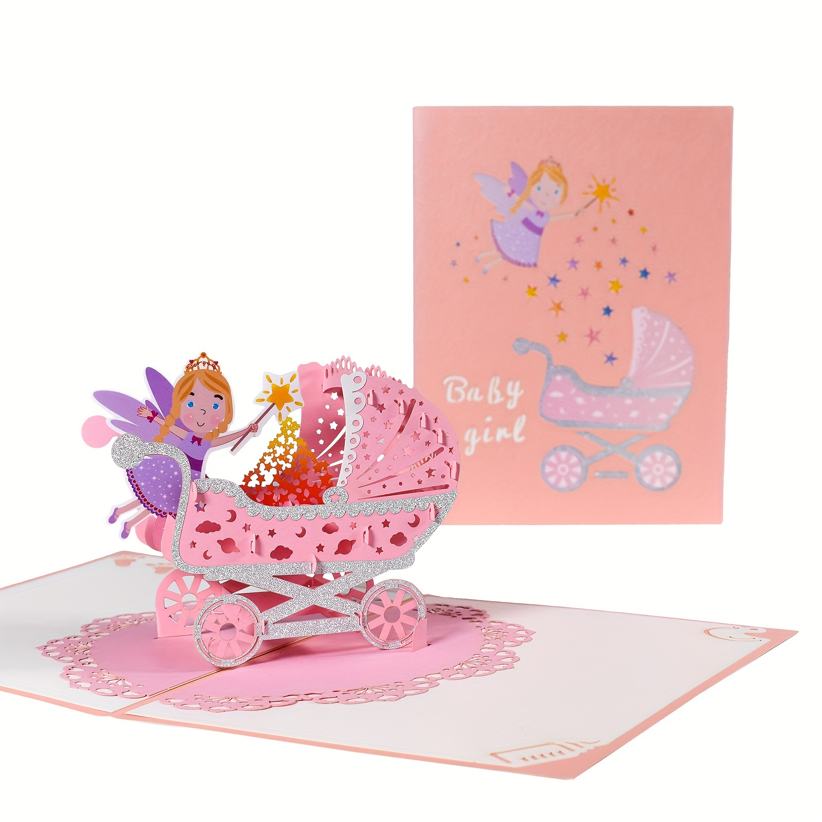 Newborn Baby Shower Pop Up Card For Baby Boy Girl