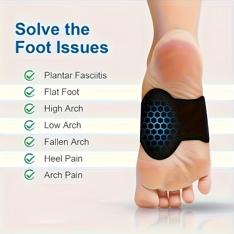 2pcs 1 pair   with   heel cushions   breathable fabric and durable plastic comfortable shock absorption relieves fatigue improves posture and reduces pressure during walking running and standing   care