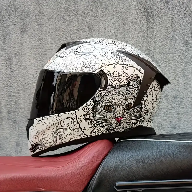 1pc full face motorcycle helmet dual visor fashion pattern - Temu Bahrain 1pc full face motorcycle helmet dual visor fashion pattern - Temu Bahrain