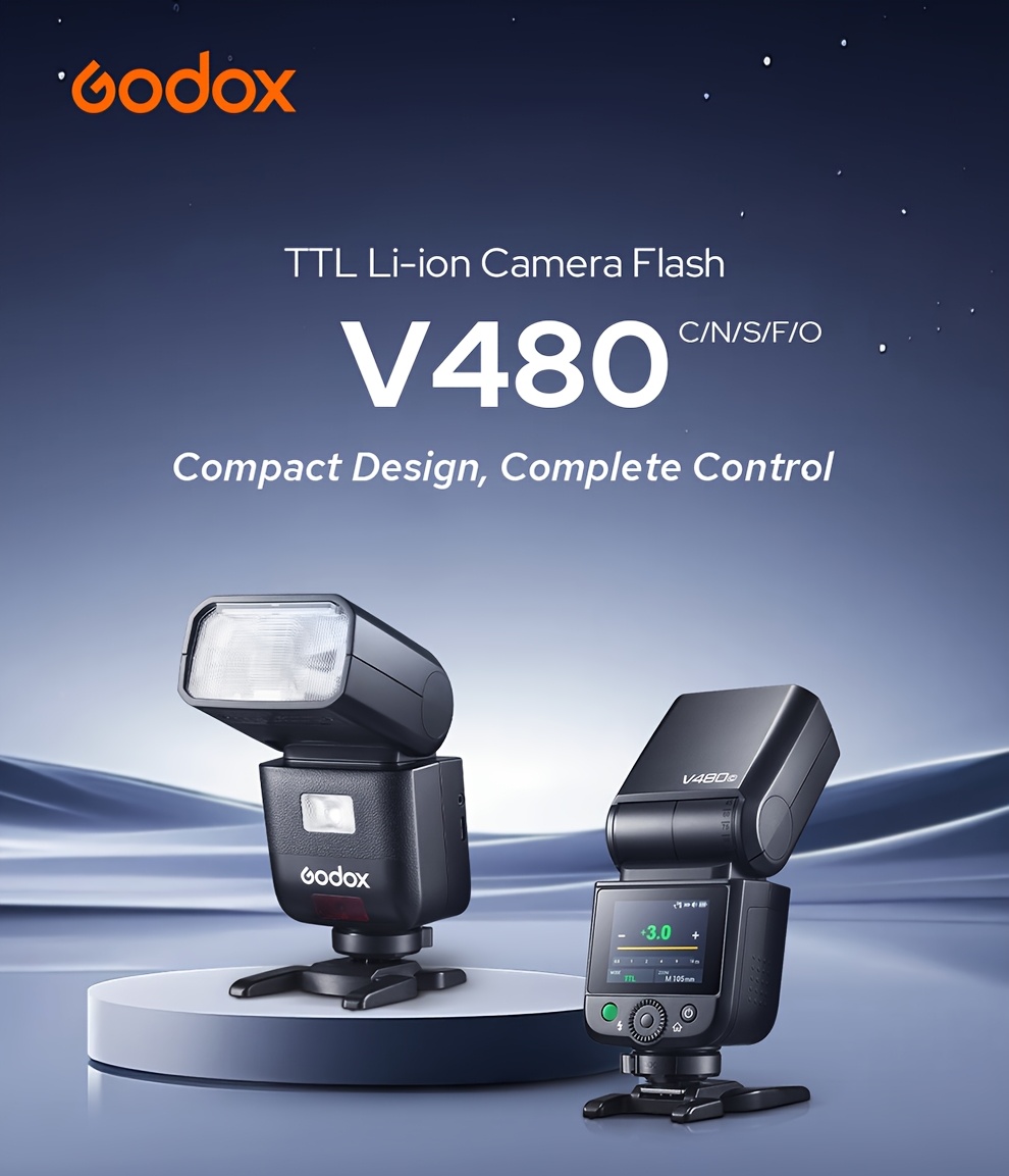   v480 ttl li-ion flash per fotocamera 650 potenza massima wireless   flash compatibile con   nikon sony   Dettagli dell'articolo 0