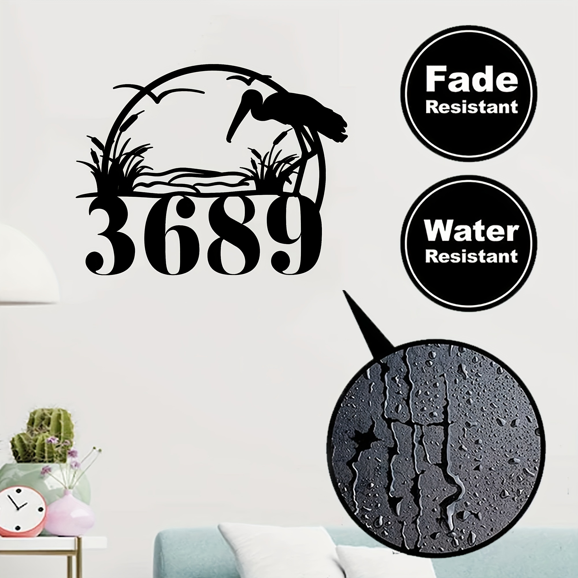 personalized     birth announcement sign   number address weatherproof metal decor for home details 4