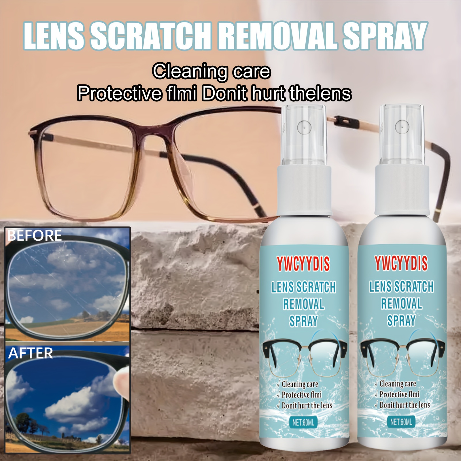 glasses lens cleaning spray suitable lenses glasses screens Temu