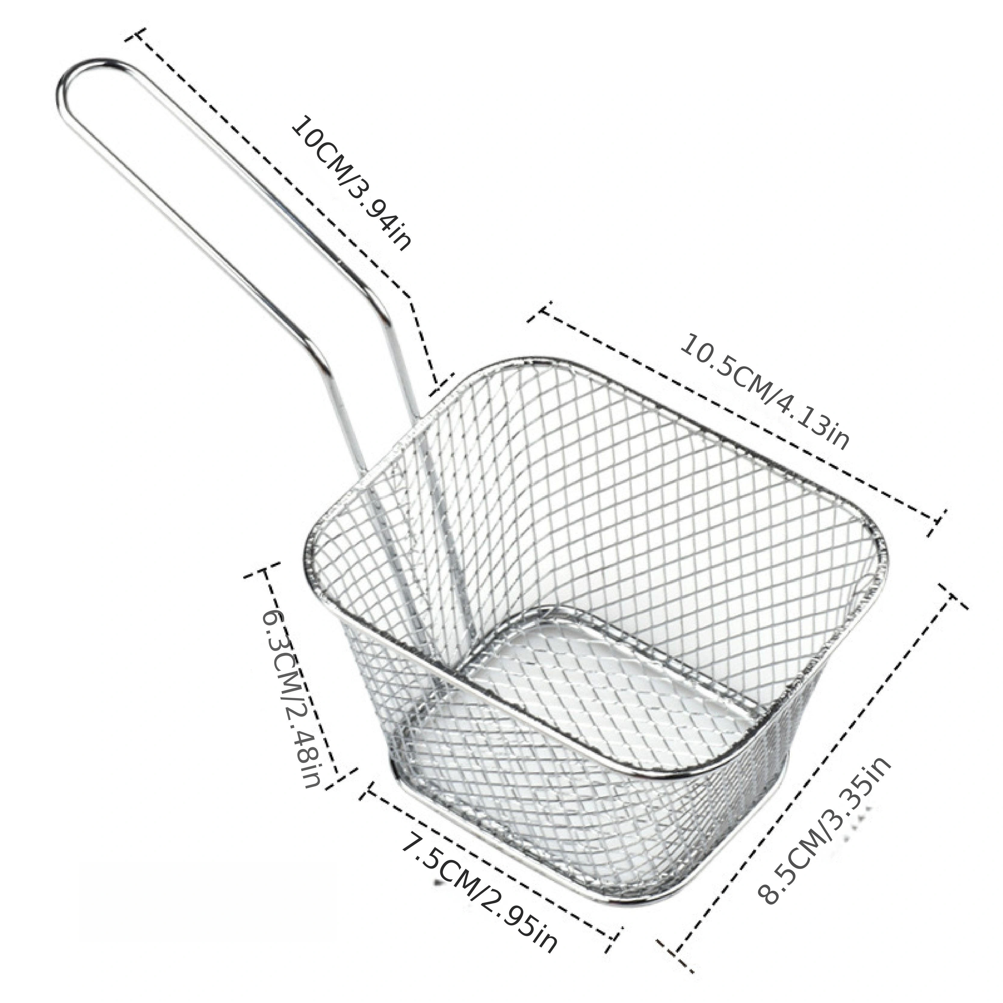 5pcs Heavy-Duty Stainless Steel Frying Basket Set