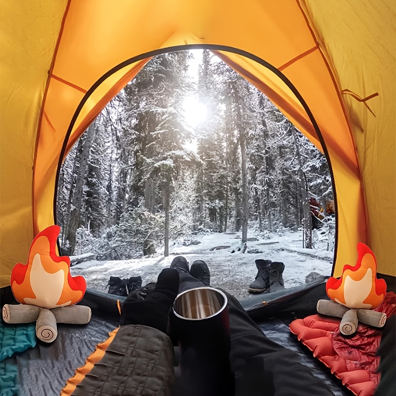 Campfire Plush Toy, Soft Simulation Bonfire