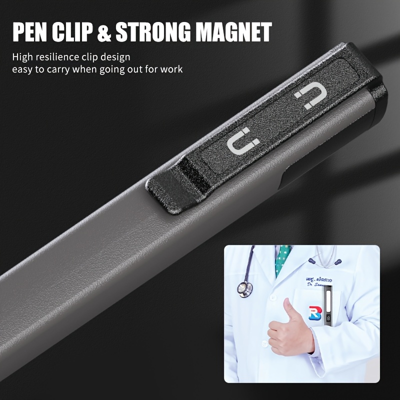 1 Pc Lampe De Poche Rechargeable Led Stylo Lumière Lampe De Poche Menée Lampe Stylo Médicale