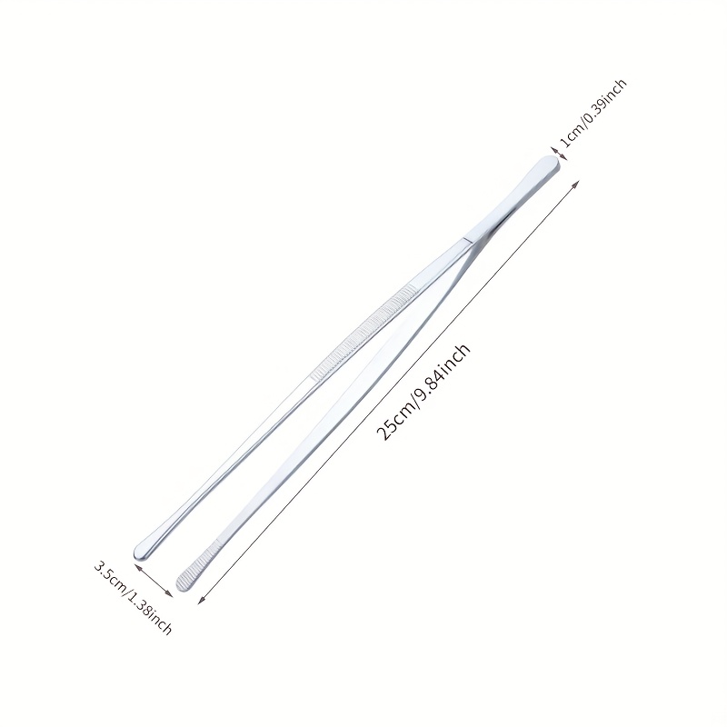 TEMU Professional Heavy-duty Stainless Food Tongs With Serrated Tips & Non-slip Round-head Suitable For Bbq, Grilling, Cooking, Serving, Picnic,