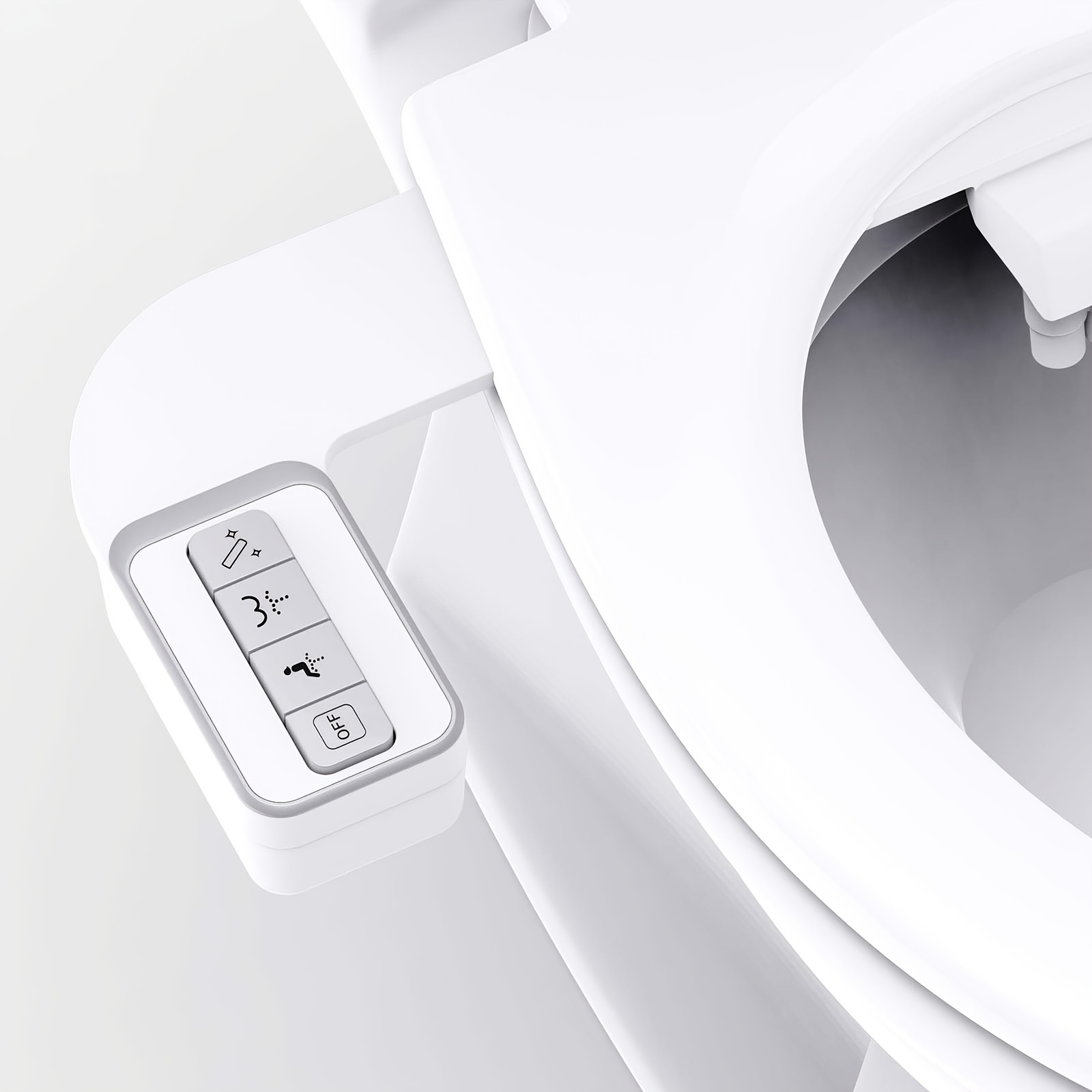 TEMU Accessoire de bidet pour toilette, bidet à double buses rétractables autonettoyantes, pulvérisateur d'eau froide , pression d'eau réglable non