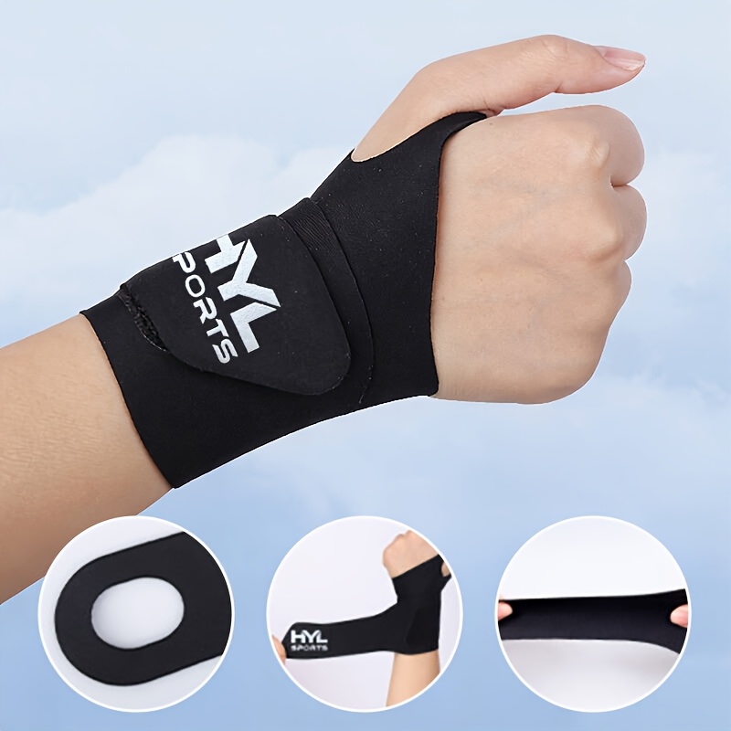 TEMU 1pc Highly Elastic Wristband, Adjustable Wrist Brace, Lightweight And Breathable Wrist Joints, Moisture Wicking Wrist Sweatband, Optional,