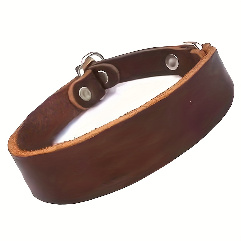 

And Comfortable Widened Collar For Dogs, Soft Leather And Featuring A , In Sizes