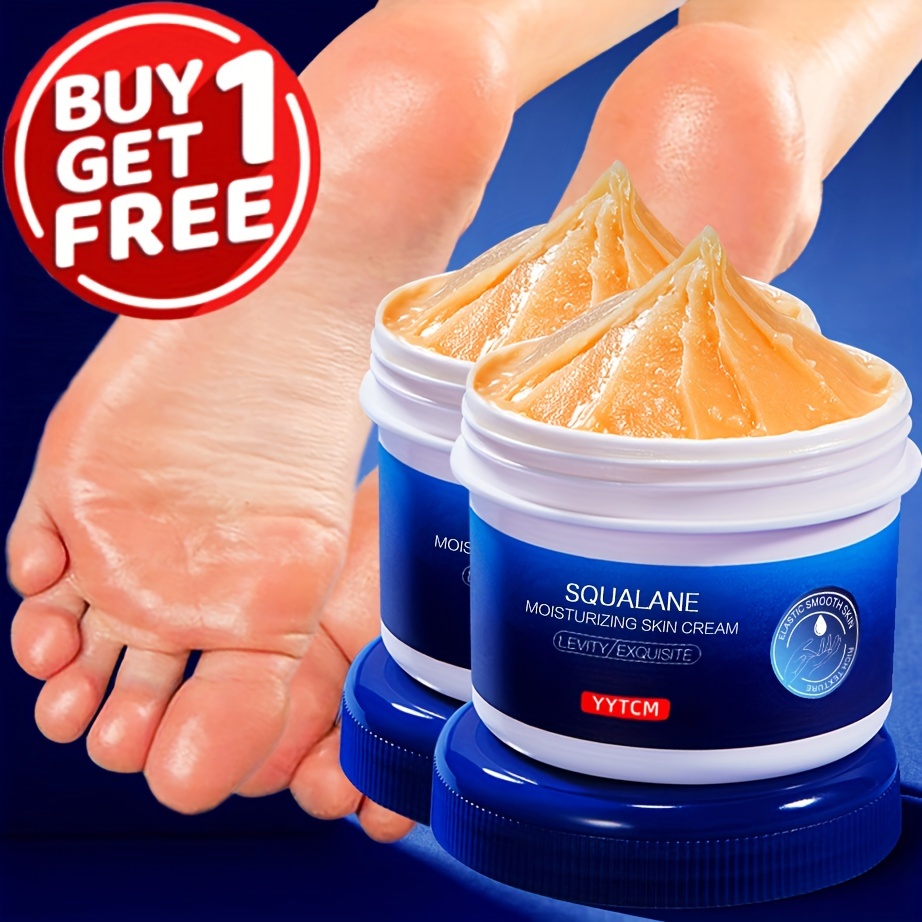 

[buy 1 Get 1 Free] Squalane Nourishing Cream For Dry And Rough Skin, Deeply Nourishing And Moisturizing Foot And Hand Cream Plant Squalene