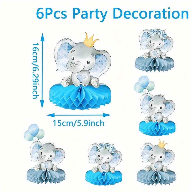 Set Of 6, Honeycomb Decorations, For Gender Reveal Parties, Beehive Centerpieces, Gender Reveal, Happy Birthday Centerpiece Ornaments, 1st Birthday Table Decorations, Shower Honeycomb Supplies