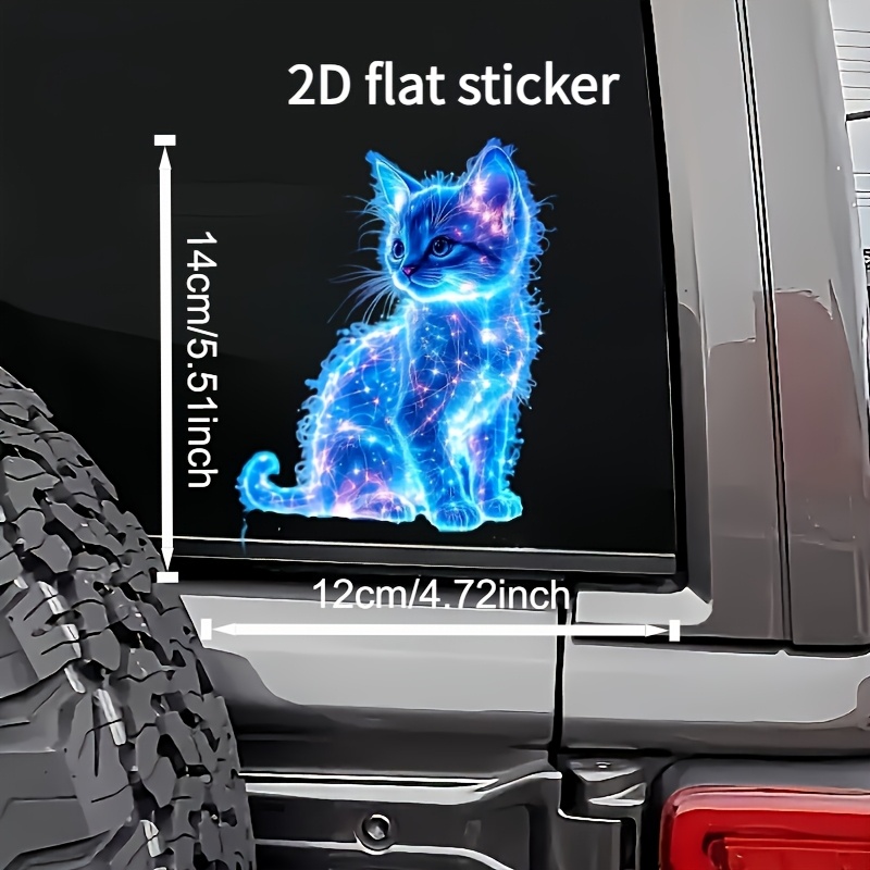 Whimsical Cute Starry Cat Exquisite Sticker, Advanced Vinyl Waterproof Sticker Exquisite Car Sticker/motorcycle/truck/laptop Computer Decoration Sticker