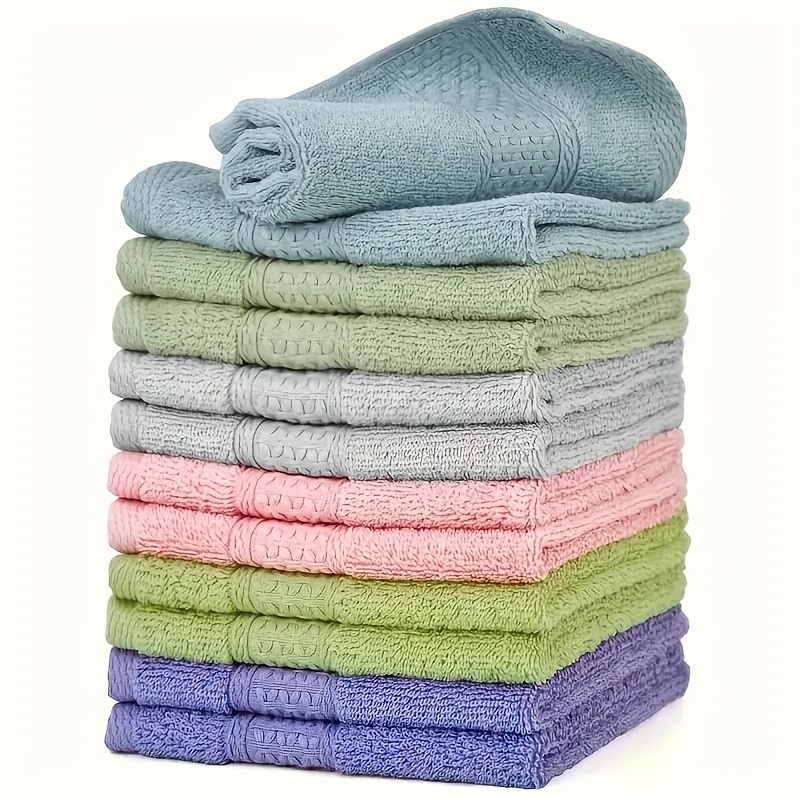 

12pcs Cotton Towel, Absorbent & Quick-drying Showering Towel, Super Soft & Skin-friendly Bathing Towel, For Home Bathroom, Ideal Bathroom Supplies