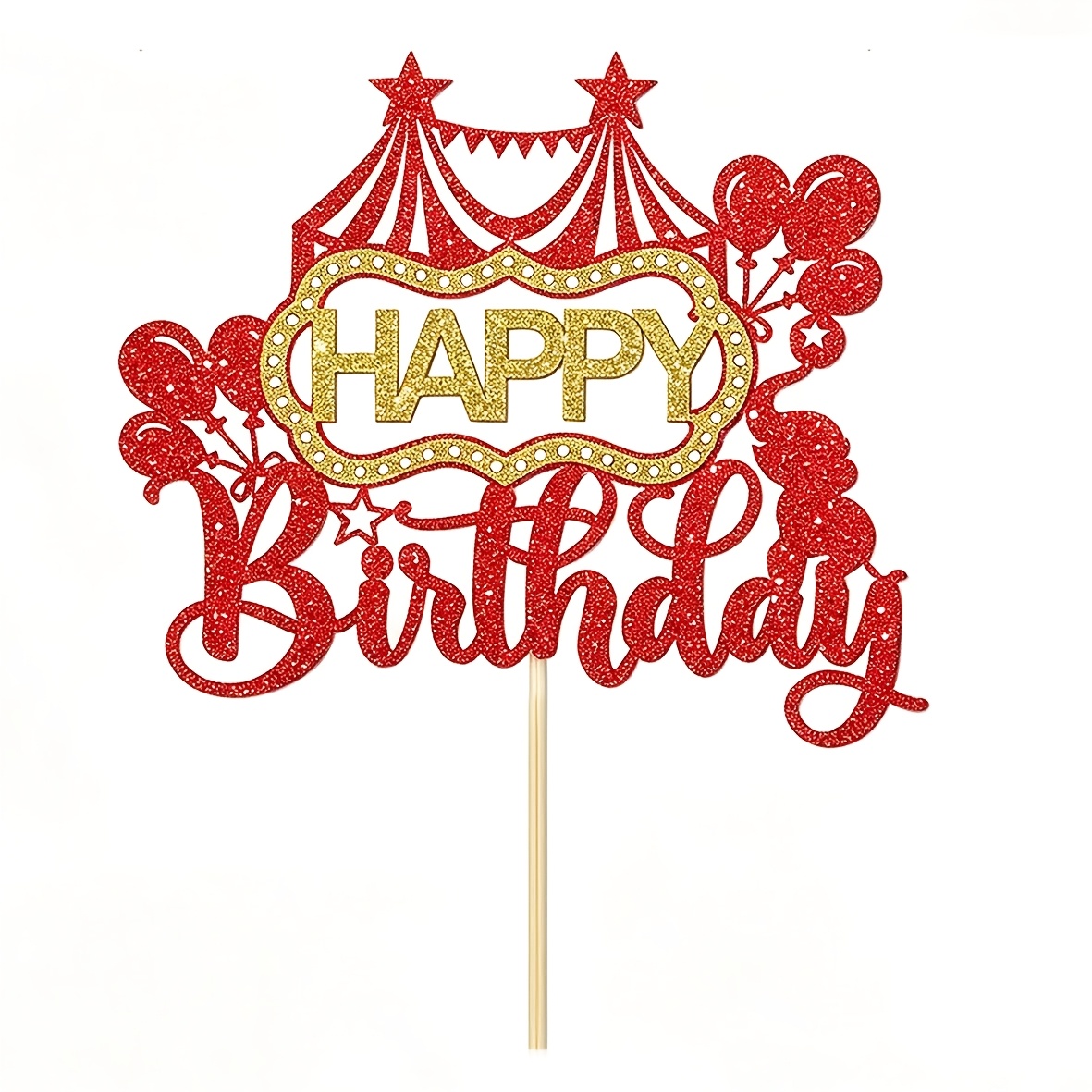 TEMU 1 pz Topper per Torta di , Decorazione per Torta a Tema Animali dello Zoo del Carnevale, Forniture per Decorazioni di Feste di Compleanno Shower