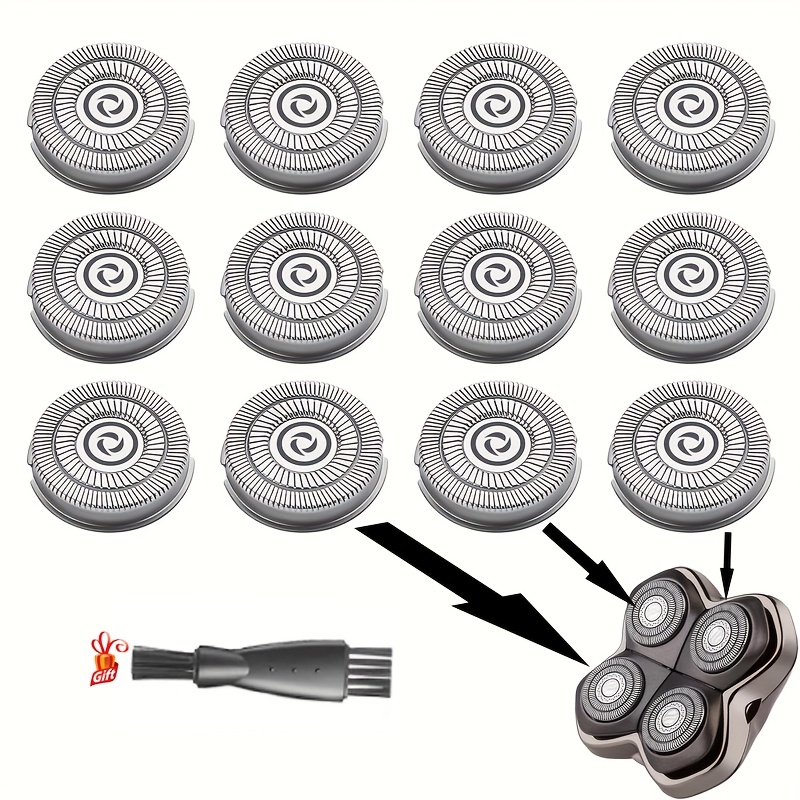 12 Shaver Replacement Heads, Compatible With Shaver Pitbull Shaver Replacement