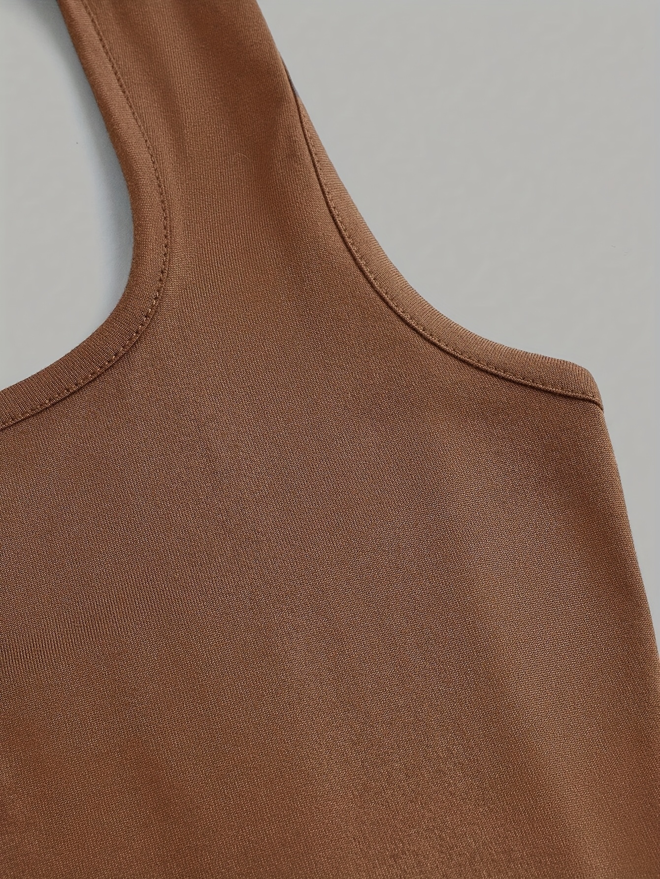 Women's White Halter Neck Sports Crop Top - Stretchy Breathable Backless Tank Top for Summer Workouts & Casual Wear, Machine Washable Sleeveless Shirt, Gym Apparel, Smooth Texture