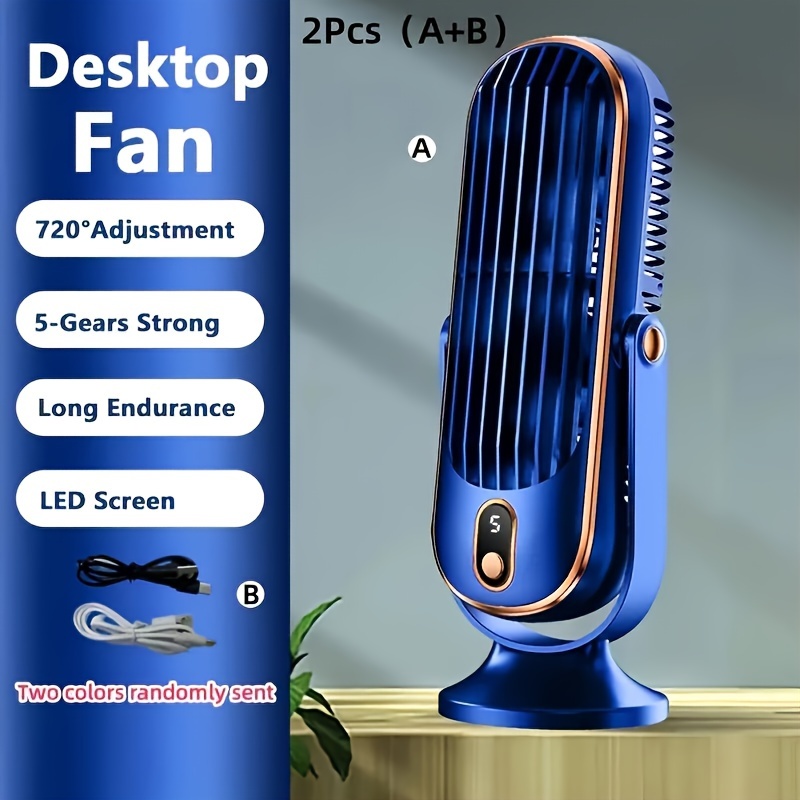 1pc portable air conditioner fan large battery dual motor household small air cooler 5 speed air cooling fan 720 surround air blower office tourism camping outdoor rv portable usb fan thanksgiving halloween christmas gift