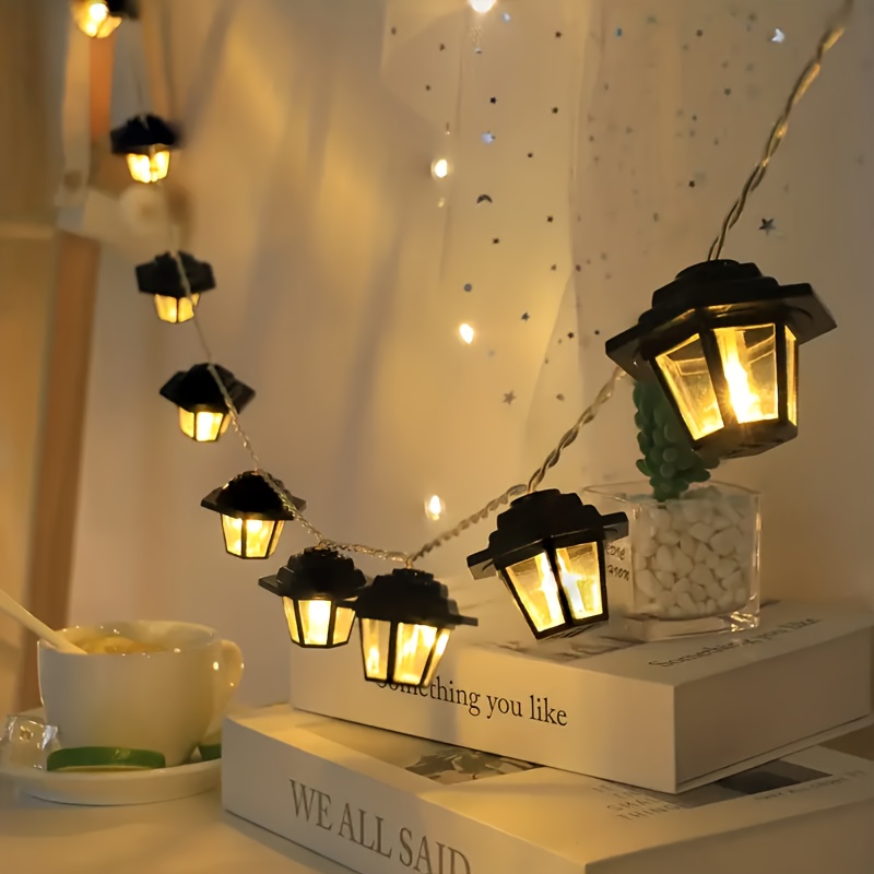 1 Stück Vintage Palast Lichterkette – Ideal für Weihnachten, Halloween, Fenster, Innenräume, Ferienhäuser, Ramadan, Hochzeiten, Partys, Weihnachtsbäume, Neujahrsdekoration, festliche Deko,
