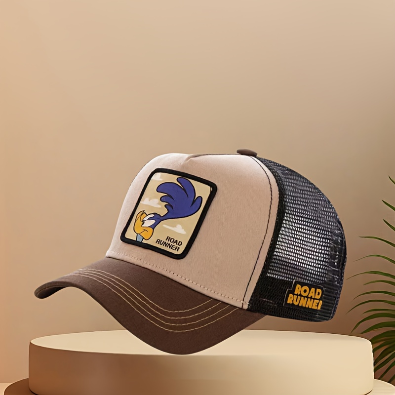E-shop 1 WB Cartoon Bestickte Baseballkappe für Männer Frauen – Mesh-Rücken, Perfekte Passform für Outdoor-Sport & Casual Hip-Hop Style Festival