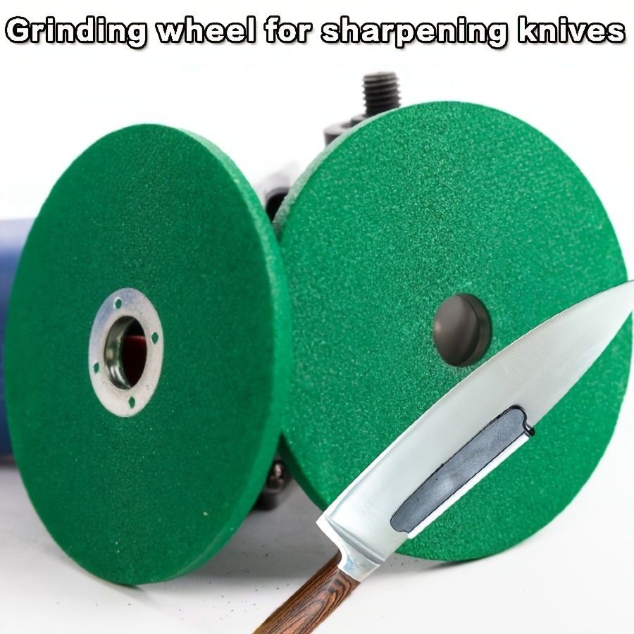 

Grit Sharpening Disc, 4-inch Fine Grinding Wheel For Knives, Angle Grinder Compatible, Polyresin Material, Polymer Backing, Sharpens Rusty Blades And Scissors