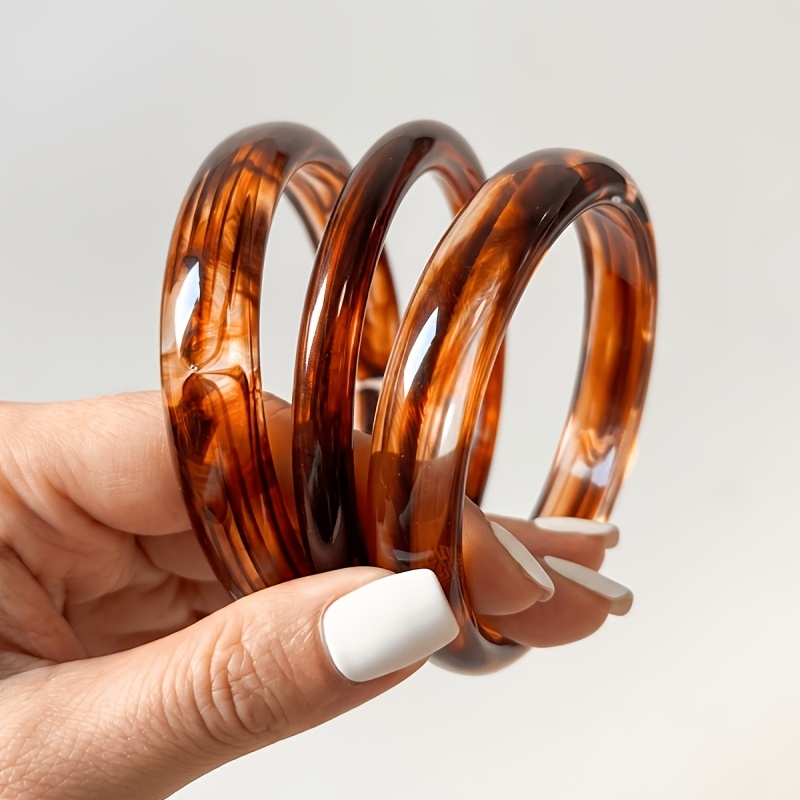 3pc Bohemian Vintage Non-Metallic Bracelet Set