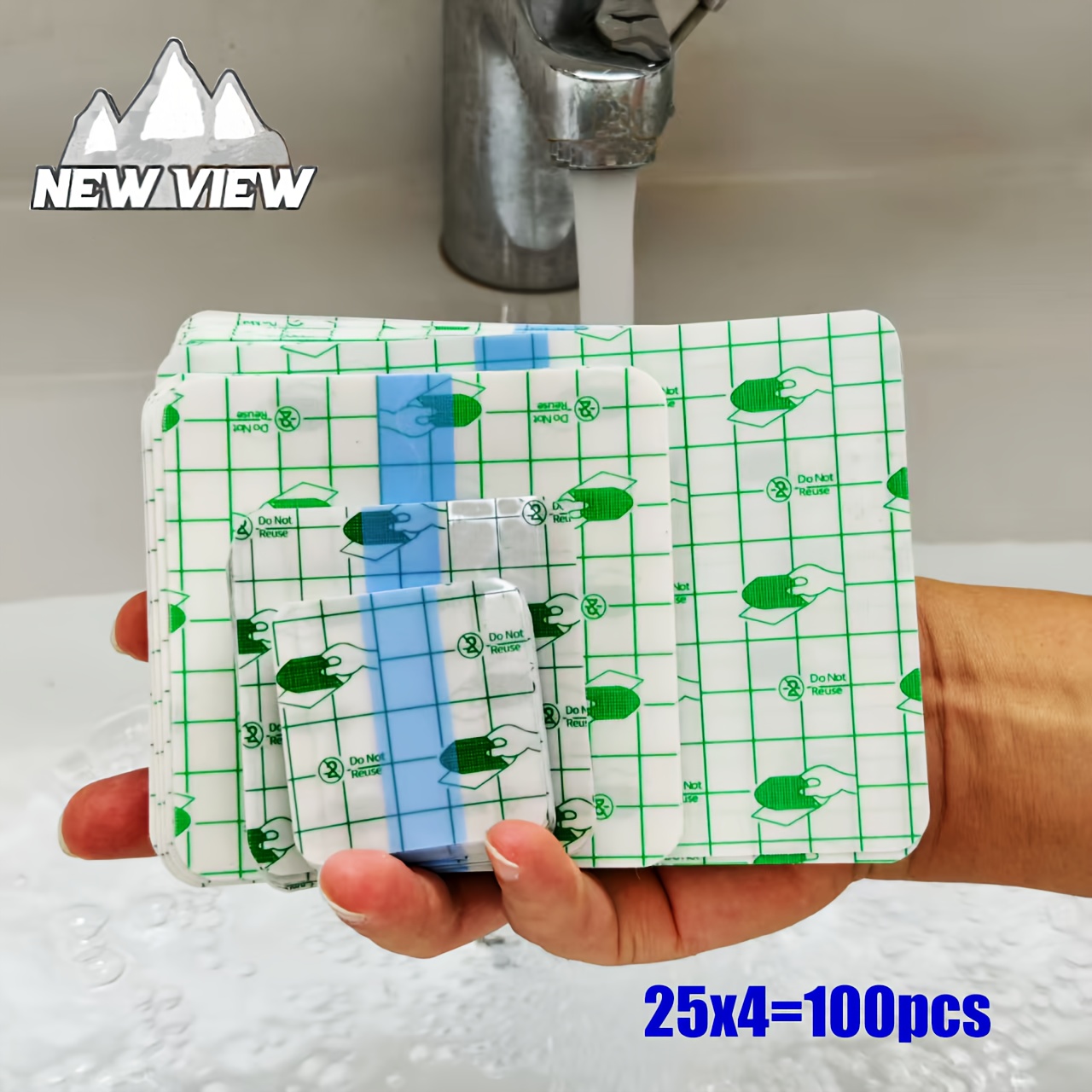 New View Pu Film, 200pcs In 4 Sizes, Self-adhesive Stretch In 4 Sizes, 100pcs.