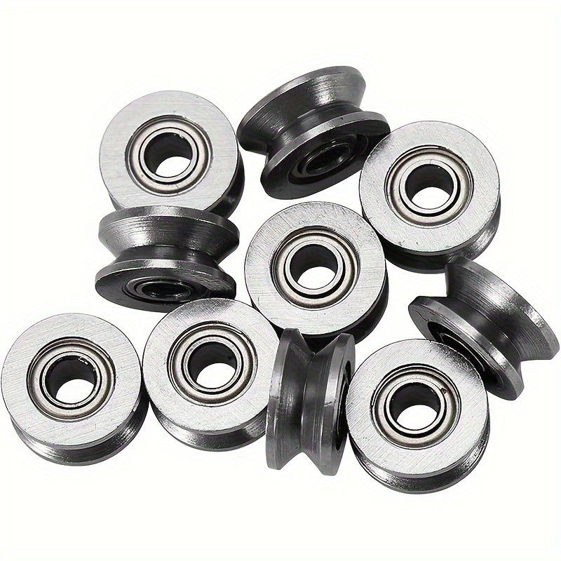 

10pcs V624zz High-carbon Steel Bearings, 4x13x6mm, Double Shielded - Ideal For Linear ,