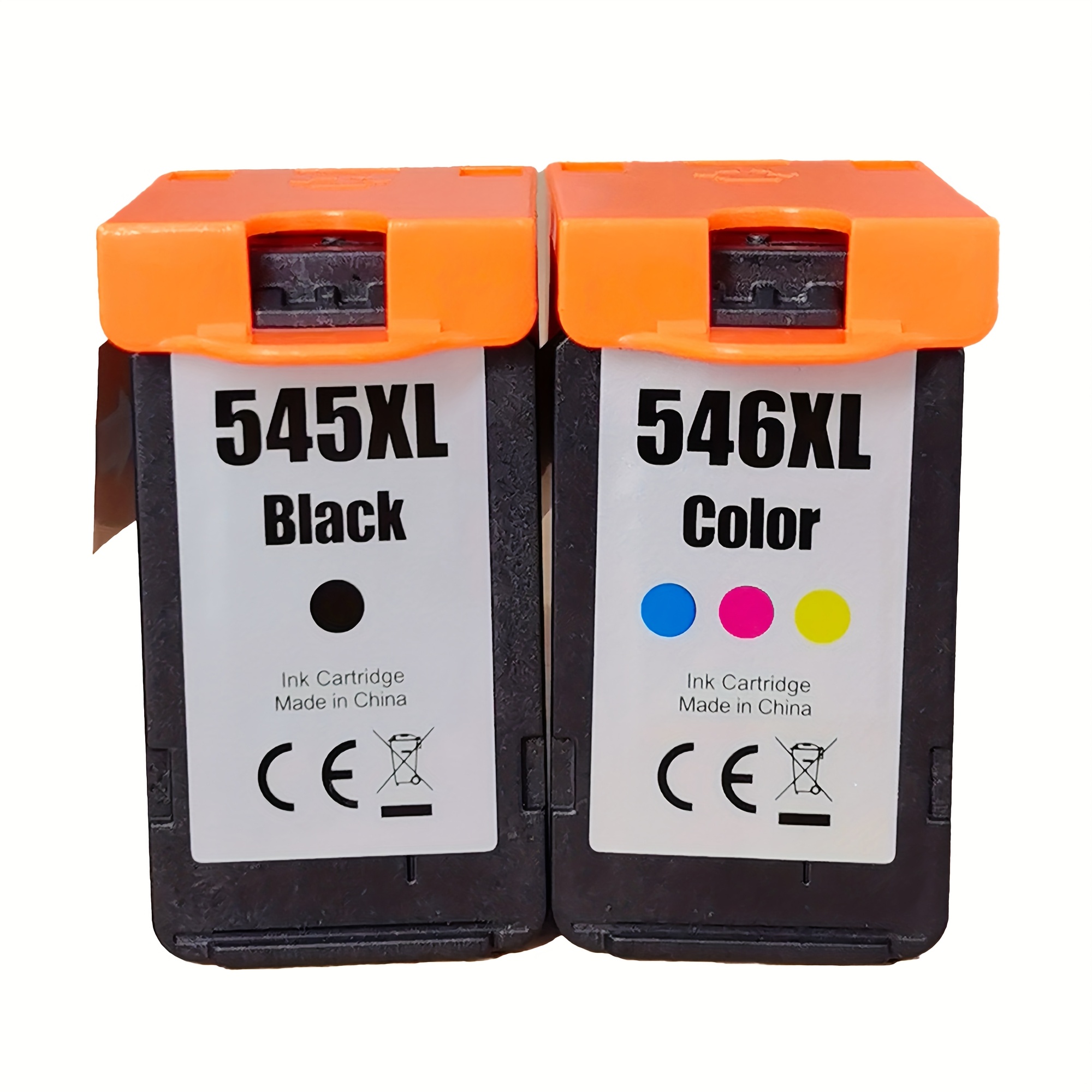 Image of 2-pack High- Pg-545xl & Cl-546xl Ink Cartridges Compatible Replacement For Mg2550/mg3050/tr4550/ts3355/mg2950/mg2550s/mx495/ip2850 Printers - Xl Black & Tri-color Ink Tanks For Cost-effective Printing