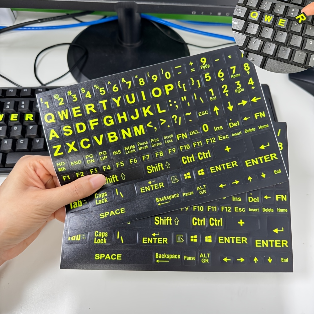 keyboard key stickers sold on Temu Australia