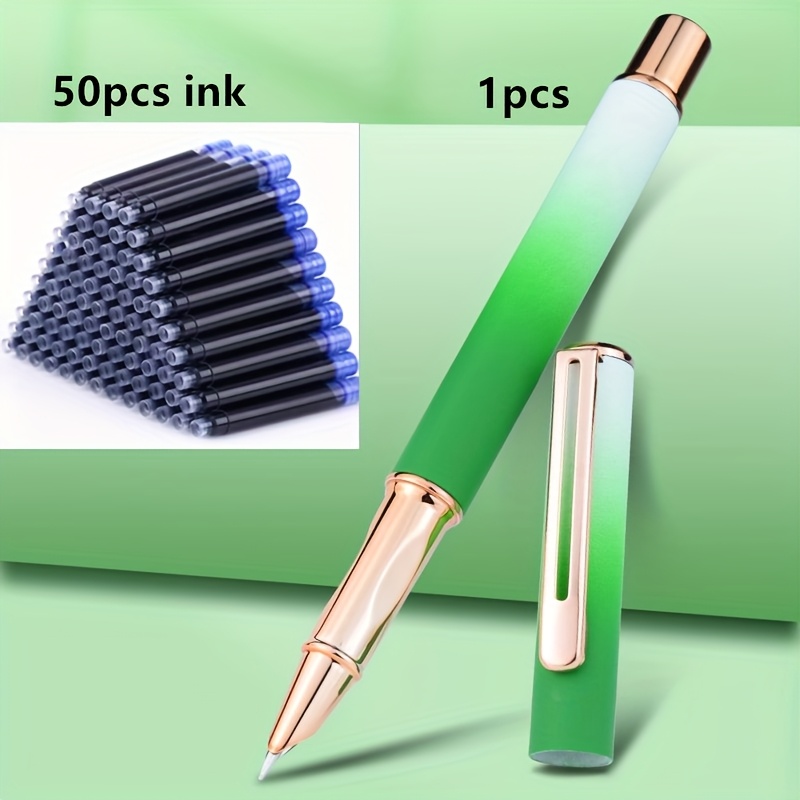Fountain Pen Ink Refill Kit - Syringe Filler, Needle Tip, Spring