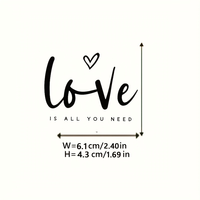 

1pc Love Heat Transfer Sticker, Diy Iron-on Clothing Supplies & Appliques For Clothes, T-shirt Making, Pillow Decorating