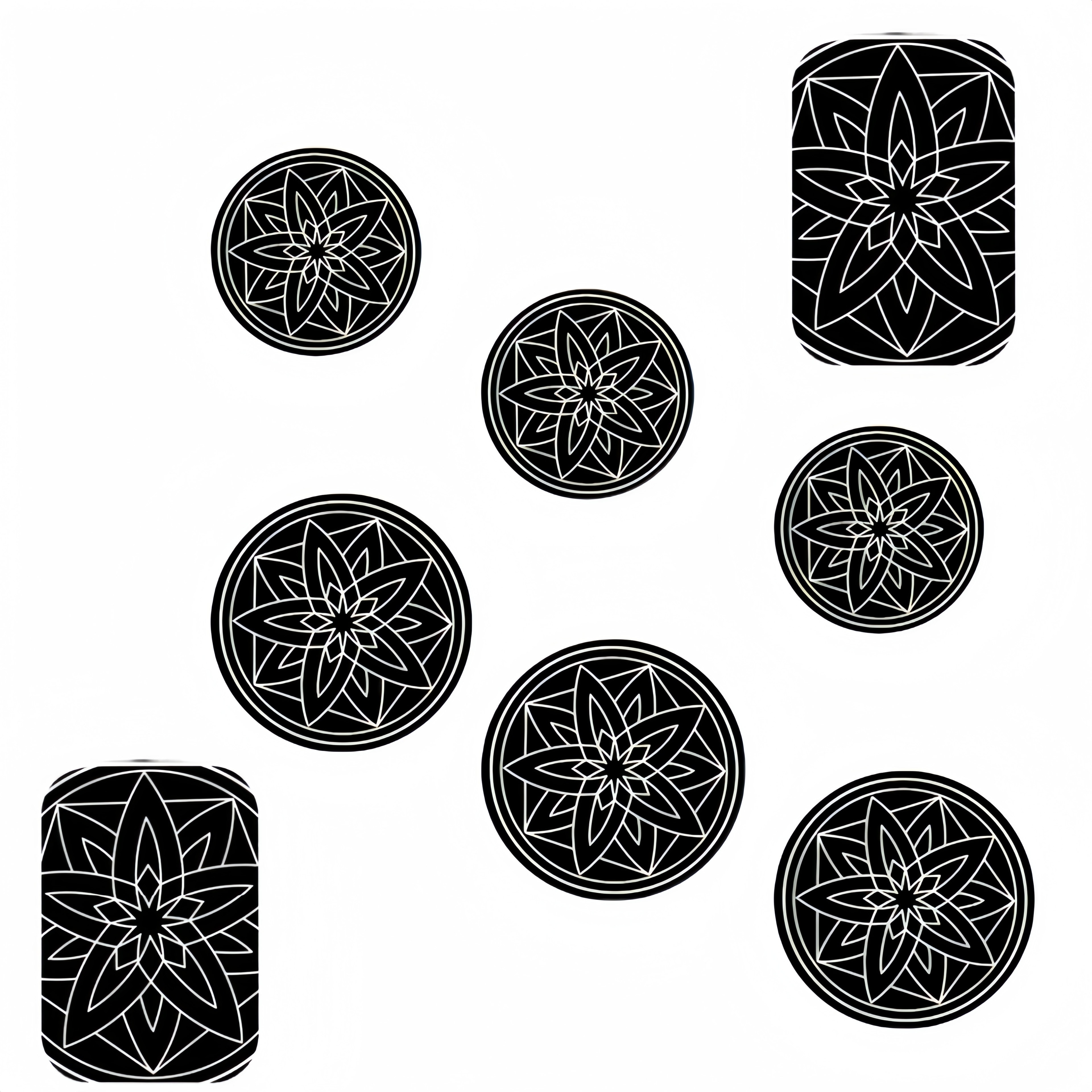 Mount Metal Plate 8 Pack, Universal Metal Disc Replacement With Strong Adhesive For Magnetic Cell Phone Car Mount Gps Holder 2 Rectangular