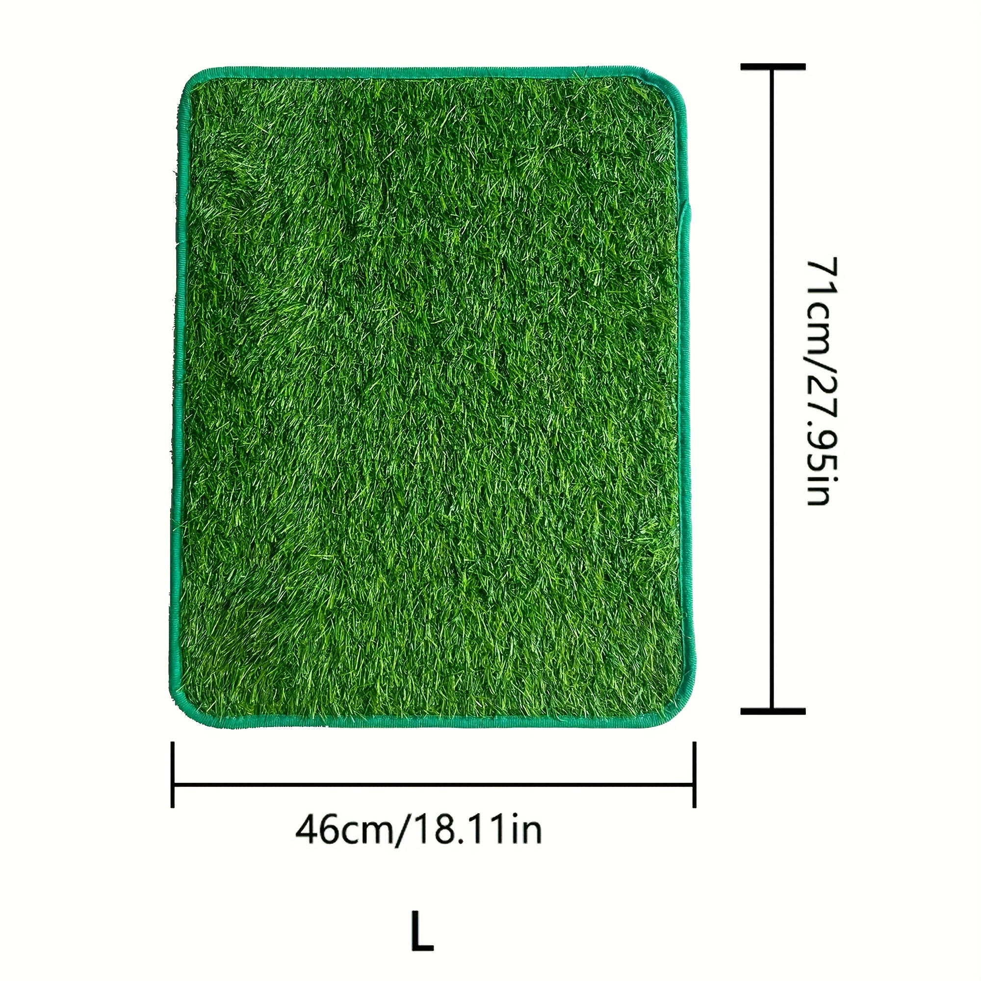 TEMU 1pc Multifunctional Pet Mat, Reusable And Washable Dog's - Artificial Grass, Suitable For Pet Training, Easy To Clean Non-slip Bottom Mat, Suitable For Indoor And Outdoor Us