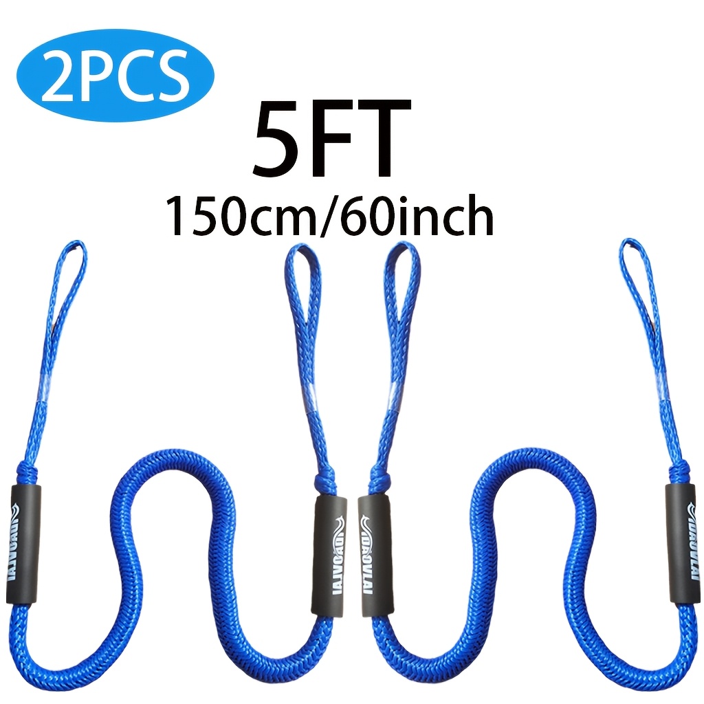 IDAOVLAI Bungee Dock Rope with Shock-Absorbing Elastic Cord