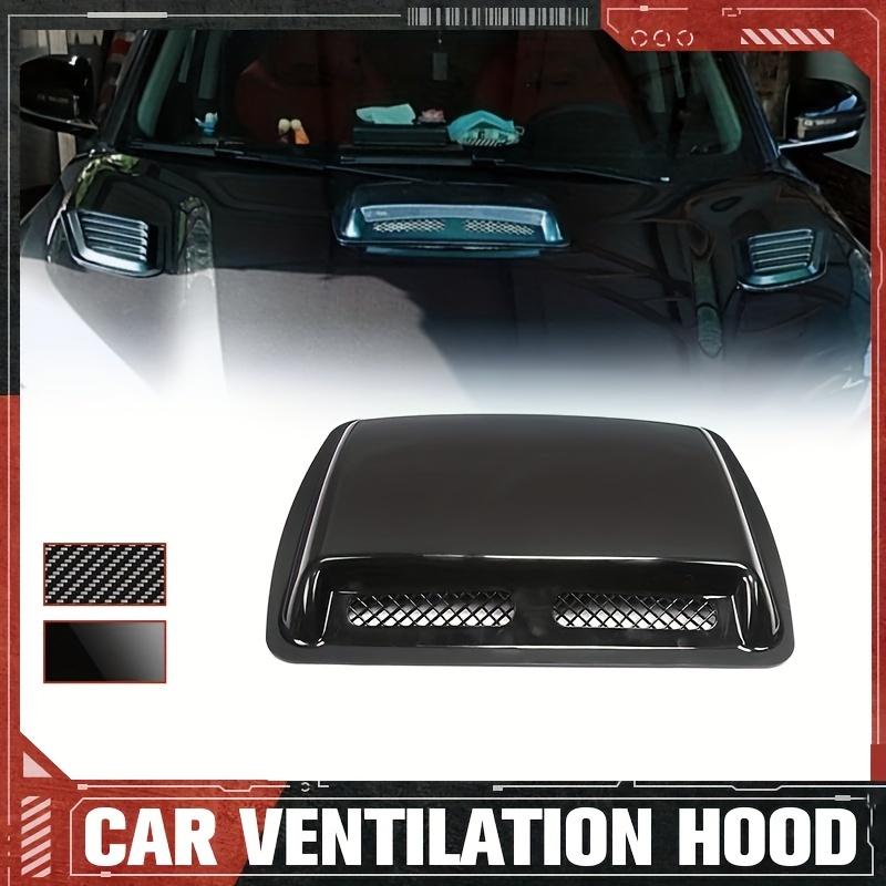 

Universal Car Bonnet, Hood Scoop, Air Flow Intake Vent Abs Plastic Easy Install Cover, For Decoration