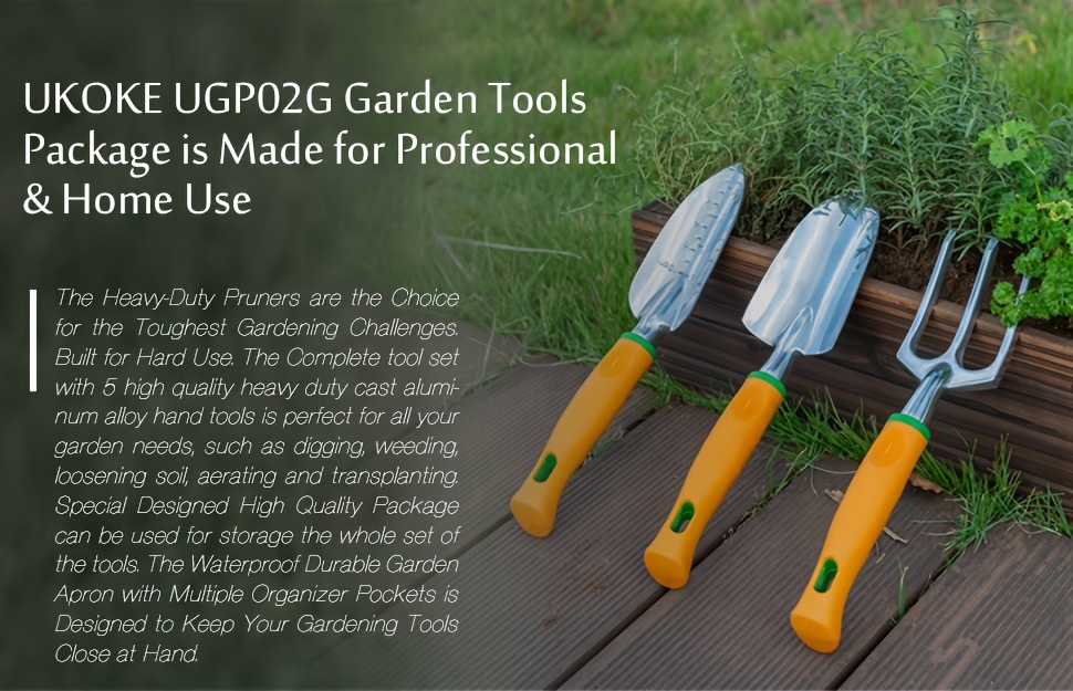 Garden Tools and Canvas Apron