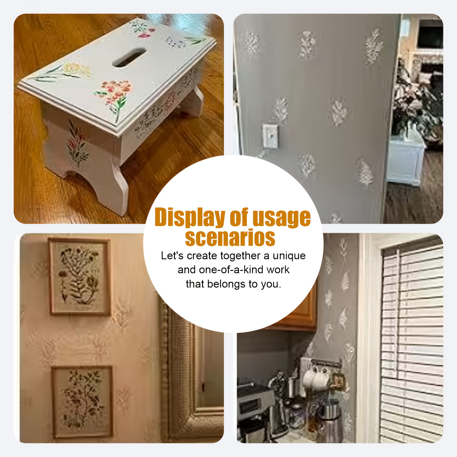 42pcs Washable Painting Templates for Home Decor