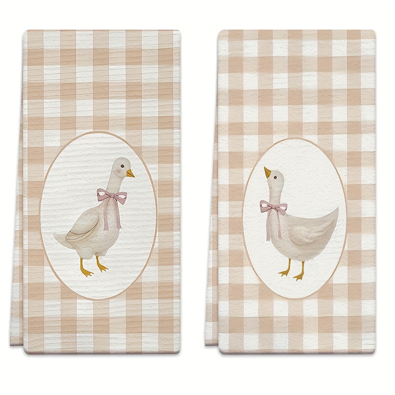 TEMU Paño de Limpieza 2pcs Toalla de Cocina, Toalla de Cocina a Cuadros con , 40*60cm, Toalla de Té, Toalla para Lavar Platos Regalo de , Decoración