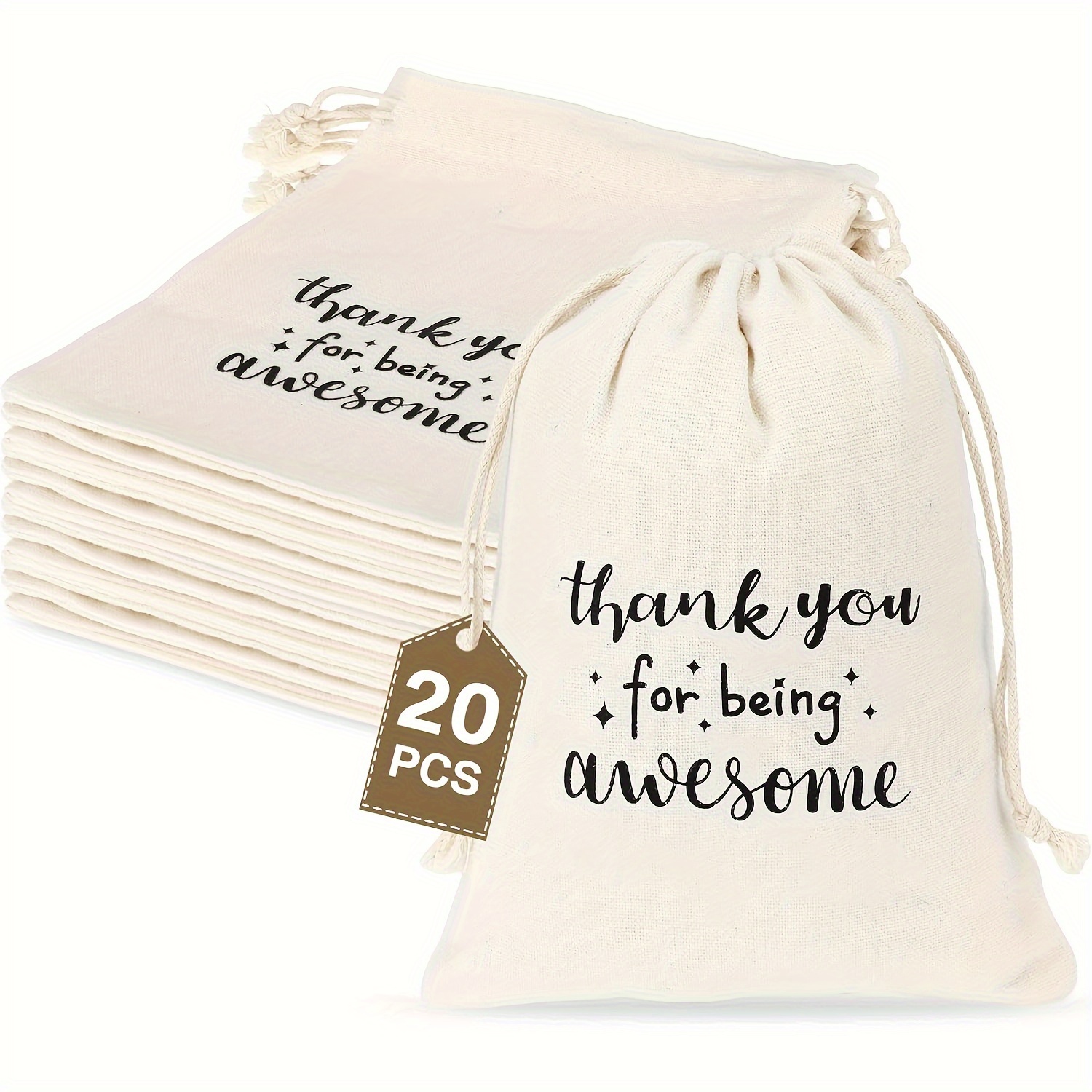 

20pcs Set Of Size 12.5 X 18cm Drawstring Jewelry , You Gift For Employees, Colleagues, Wedding, , 's , Business