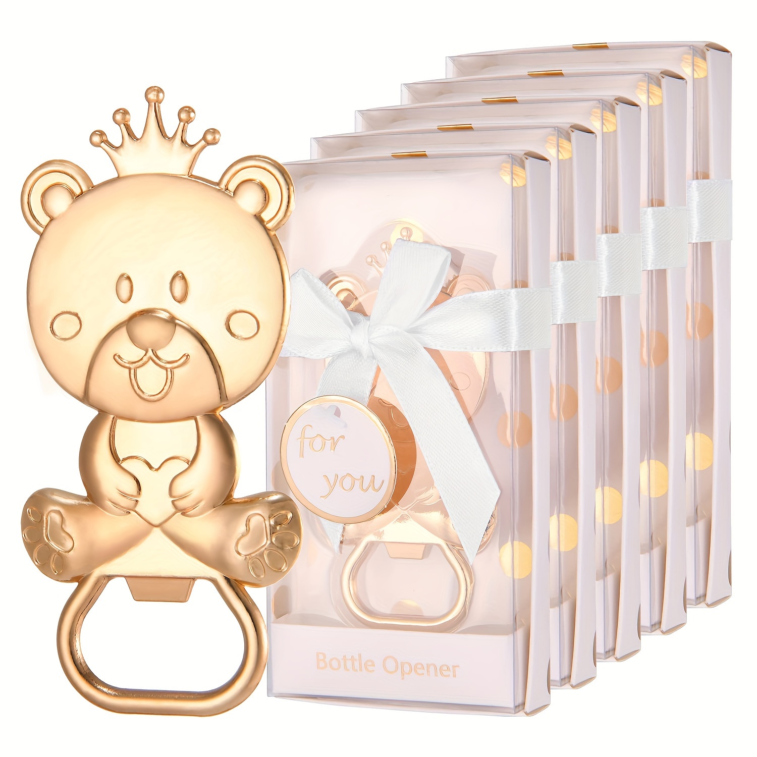 Flaschenöffner-Set Zum 70. Geburtstag – 50 Stück In Gold Mit Organza-Beuteln & Dankeskarten