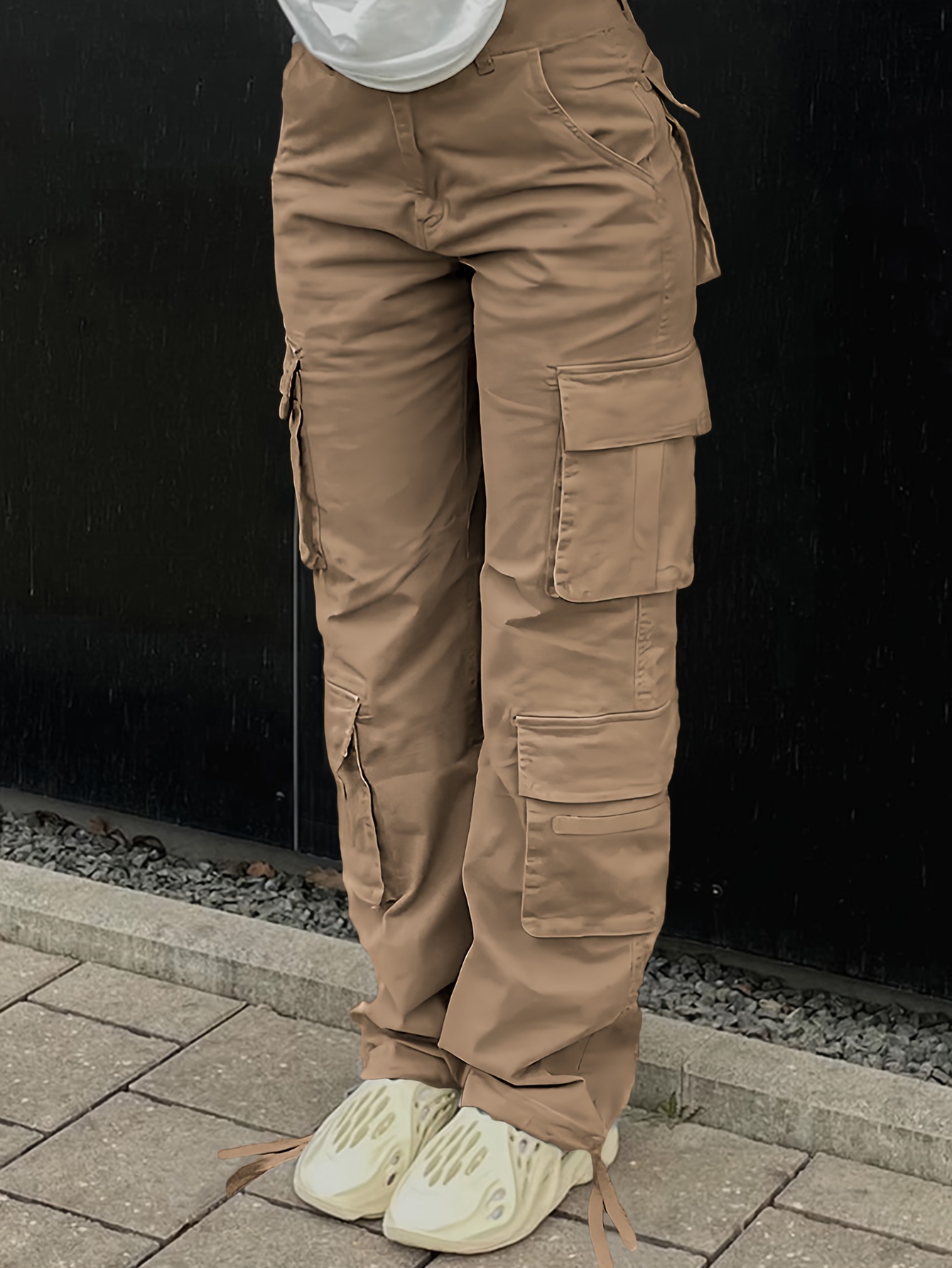 Pantalón Vaquero Pantalones Con Bolsillos A Los Costados Para