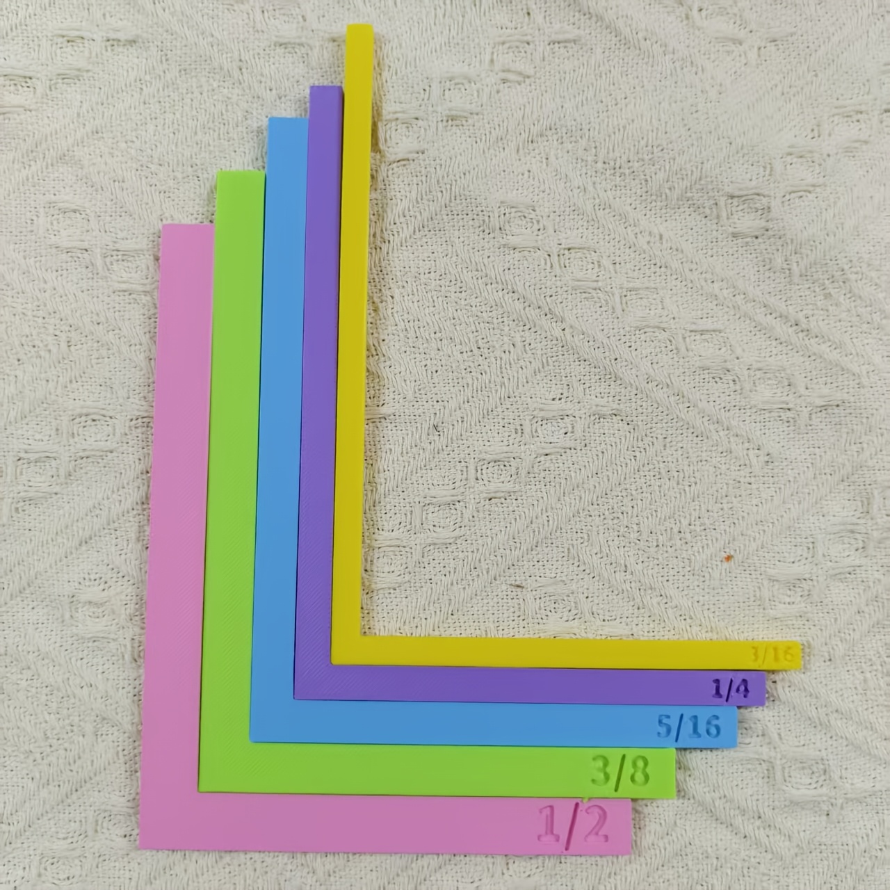 TEMU Ensemble de 5 guides d'alignement en papier, gabarit de positionnement pour la création de cartes de scrapbooking, marqueur de position de pour