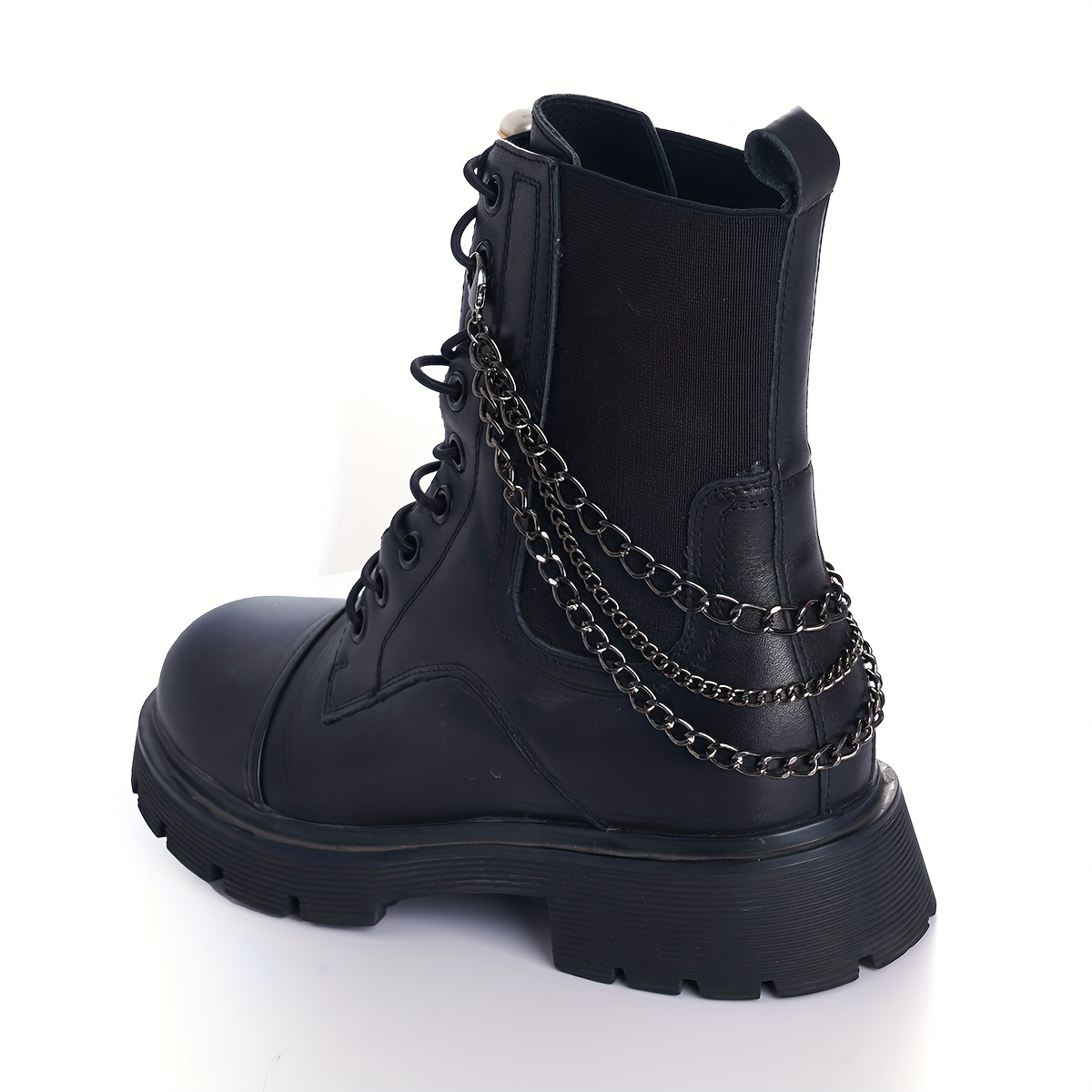 TEMU A Stylish Punk Halloween Cool Dark Chain Shoe Chain, Boot , Halloween Boot Metal Decorative , Detachable Shoe , Shoe Decorative Additions,