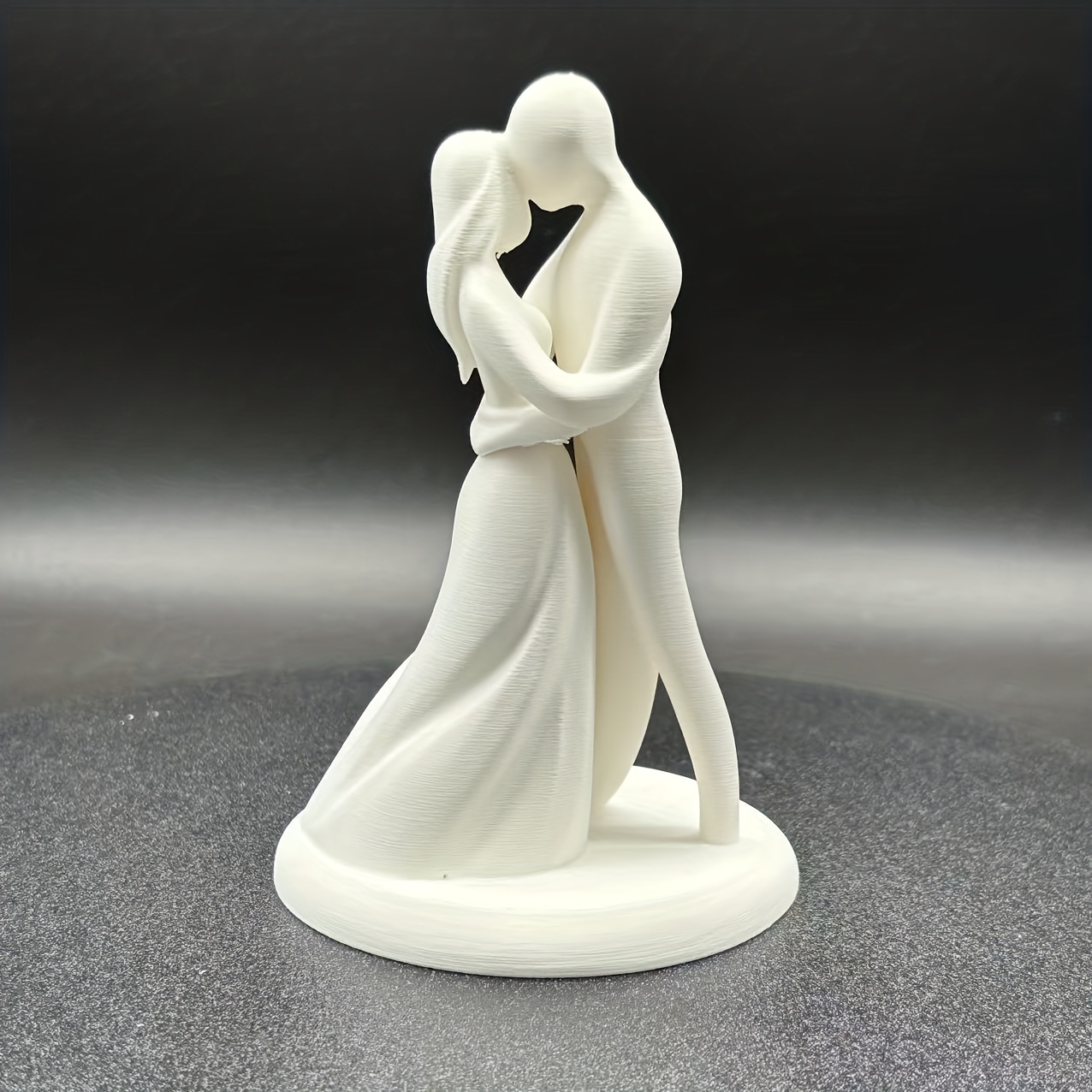 E-shop 3D-gedruckte abstrakte Stück-Umschlag-Skulptur - Modernes minimalistisches Kunststoffornament, Liebes-Themen-Dekor für Wohnzimmer,
