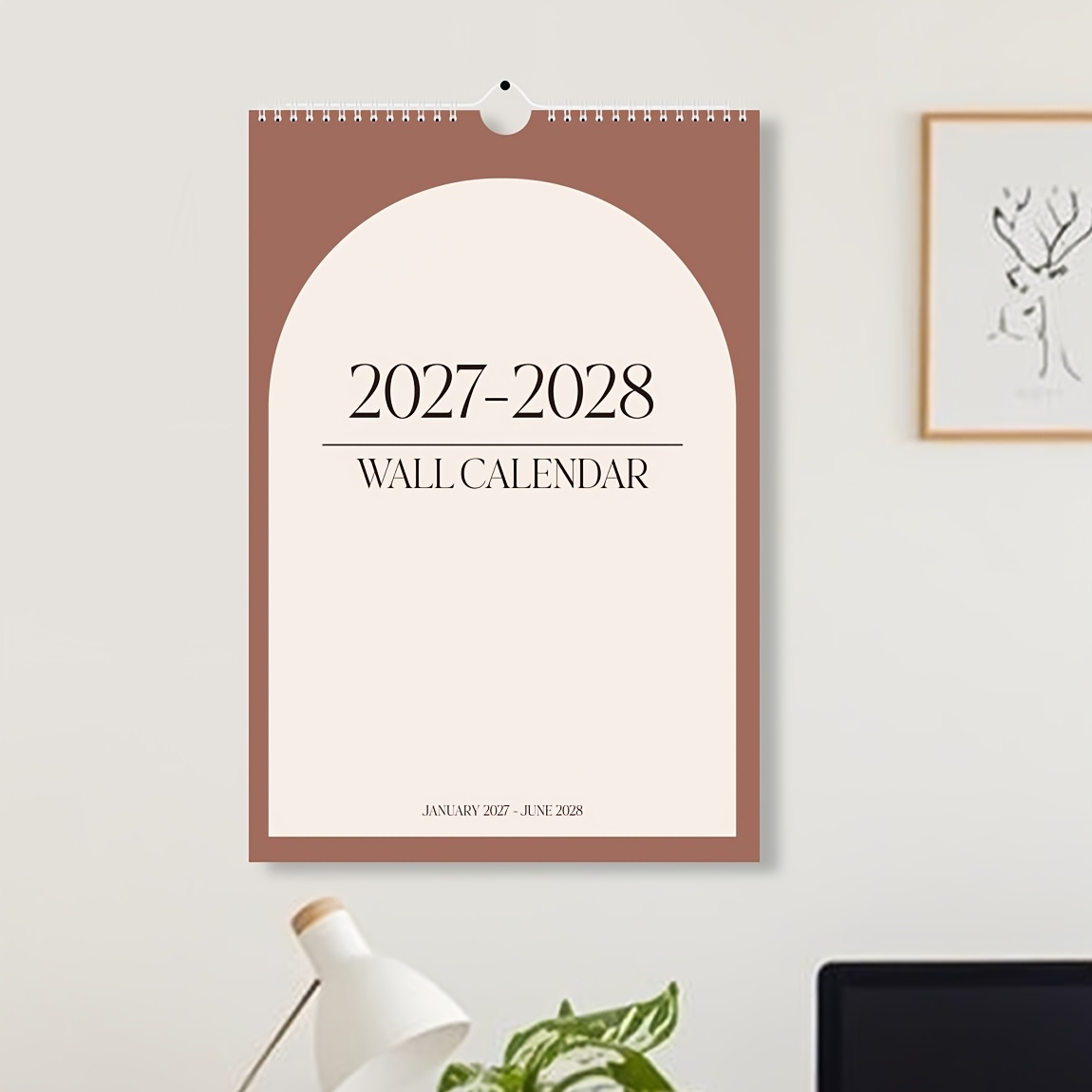 1pc A3 2026.7-2027.12 Wall Calendar Monthly Planner | 18-month Hanging Calendar From July 2026 To December 2027 | Aesthetic For Home Or Office