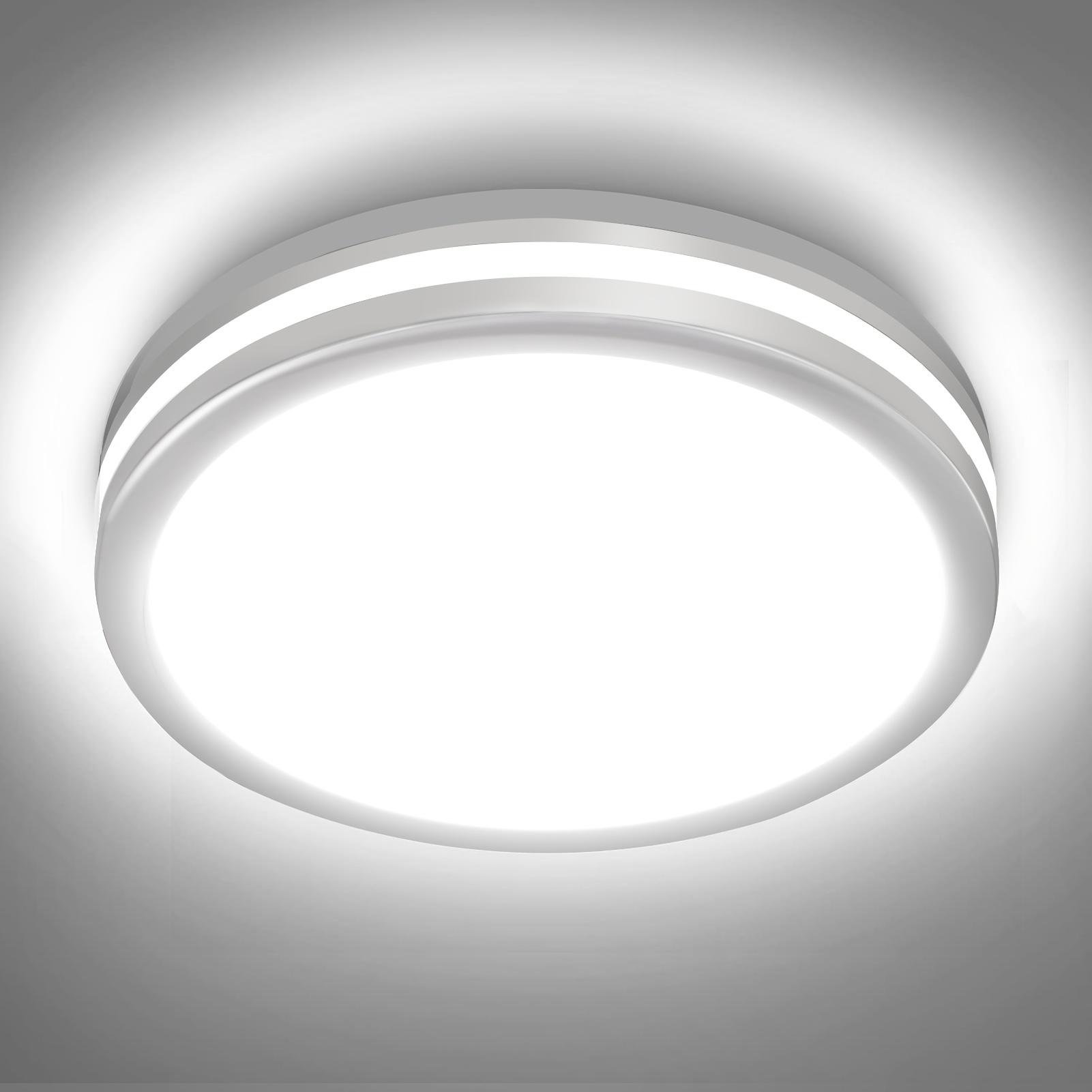 

Modern Led Ceiling Light - 28w/36w/48w, White Options, , Bathroom, Kitchen, Bedroom, And More - Includes Mounting Hardware